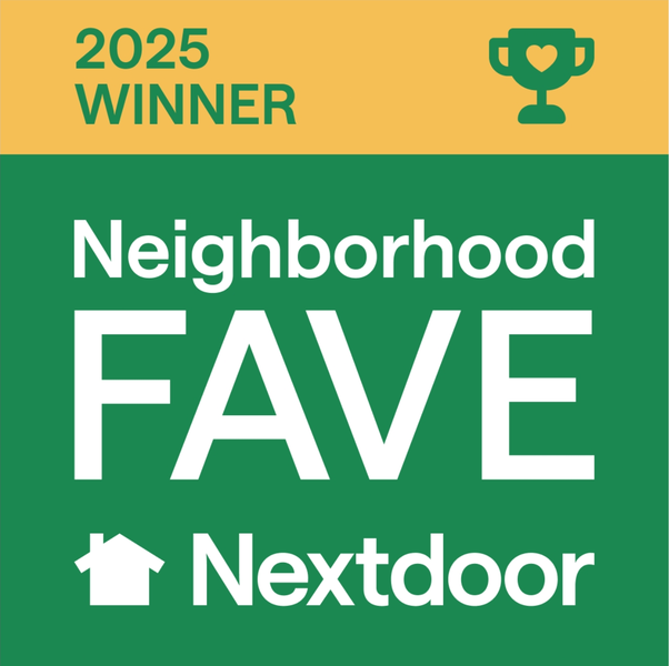 Nextdoor Neighborhood Fave 2025 winner badge