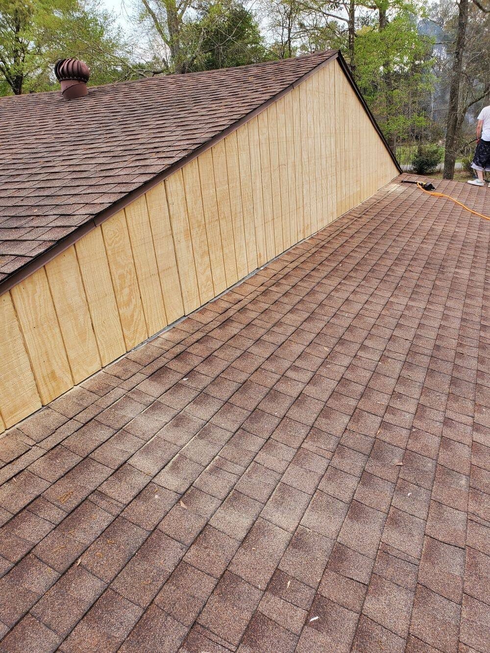 Dormer siding replaced with new fiber-cement panels